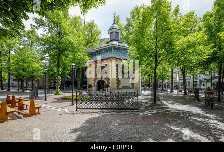 Kevelaer, Niederrhein, Nordrhein-Westfalen, Deutschland Blick auf die Stadt, Kapellenplatz mit Kapelle der Gnade im Wallfahrtsort Kevelaer. Kevelaer, Stockfoto