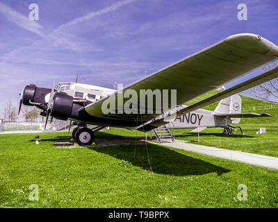 D-München: Visitorpark - Flughafen München Stockfoto