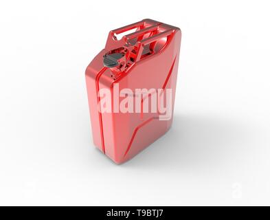 3D-Rendering eines roten Jerry isoliert werden. Stockfoto