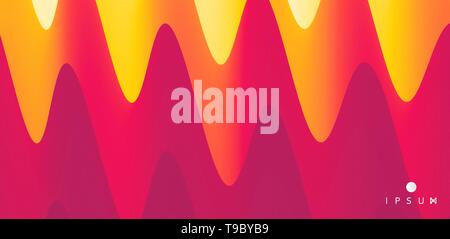 Abstrakte wellig Hintergrund für Banner, Flyer und Poster. Dynamische Wirkung. Vector Illustration. Cover Design vorlage. Können für Werbezwecke verwendet werden, Markt Stock Vektor
