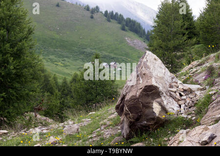 Französische Alpen im Sommer Stockfoto