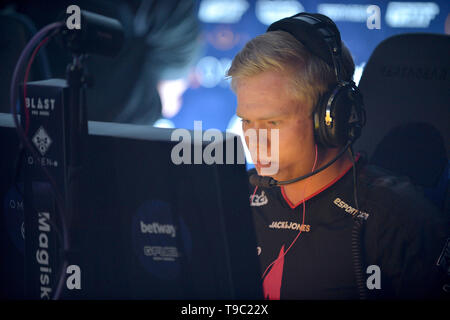 Blast Pro Series Miami eSport Turnier gehalten an Watsco Center Mit: Emil bin agisk" Reif, von Team Astralis Wo: Coral Gables, Florida, United States Wenn: 14 Apr 2019 Credit: Johnny Louis/WENN.com Stockfoto