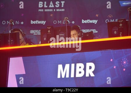 Blast Pro Series Miami eSport Turnier gehalten an Watsco Center Mit: Team MIBR Wo: Coral Gables, Florida, United States Wenn: 14 Apr 2019 Credit: Johnny Louis/WENN.com Stockfoto
