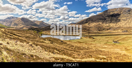 Eindruck von der Schottischen Highlands und Loch Affric in Schottland Stockfoto