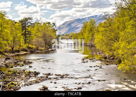 Eindruck von der Schottischen Highlands und Loch Affric in Schottland Stockfoto