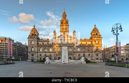 Glasgow City Chambers, George Square in Glasgow, Schottland Stockfoto