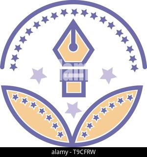 Bildung Learning Award icon-Vektor lernen Zeichen Stock Vektor