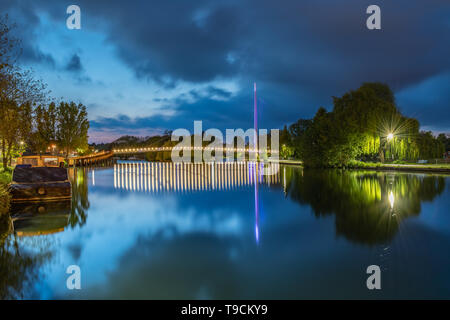 Christchurch Brücke, Lesen ist eine Fußgängerzone und Zyklus Brücke über die Themse zu Lesen in der englischen Grafschaft Berkshire. Stockfoto