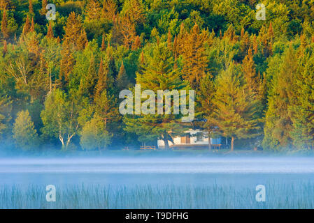 Ferienhaus leben, Lac des Sables, Belleterre, Quebec, Kanada Stockfoto