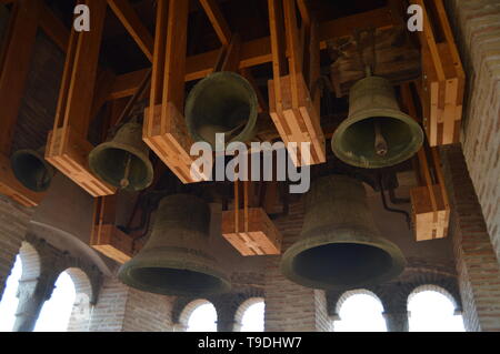 Dezember 26, 2013. Glockenturm der Menschheit der Mudejar Architektur von Aragon in der Kirche von San Pedro Dating Im XIV Jahrhundert in Teruel. Teruel Stockfoto