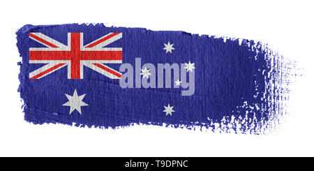 Pinselstrich Flagge Australien Stockfoto