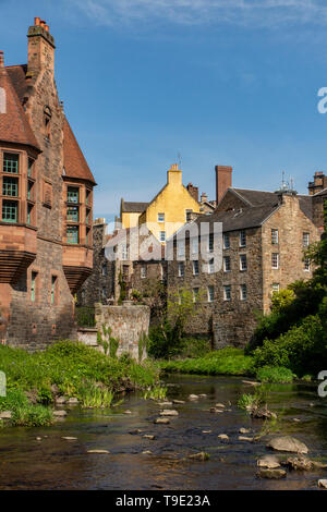 Dorf von Dean, Edinburgh, Schottland an einem wolkenlosen Tag im Frühling Stockfoto