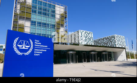 Den Haag, Niederlande - 21 April, 2019: Der Internationale Strafgerichtshof in Den Haag Stockfoto