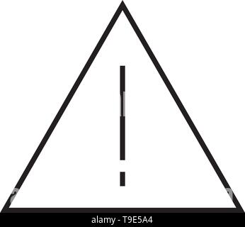 Warnschild Symbol illustration Vektor auf weißem Hintergrund Stock Vektor