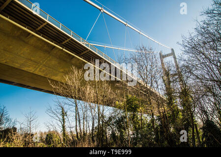 Humber Bridge balg Yorkshire England Raymond Boswell Stockfoto