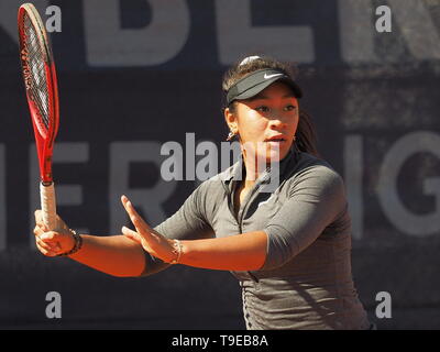 Nürnberg, Deutschland - Mai 18, 2019: Steigerung der Australischen Tennis teenager Destanee Aiava im Euro 250.000 WTA Turnier Versicherungscup erste Runde m Stockfoto