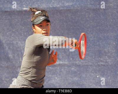 Nürnberg, Deutschland - Mai 18, 2019: Steigerung der Australischen Tennis teenager Destanee Aiava im Euro 250.000 WTA Turnier Versicherungscup erste Runde m Stockfoto