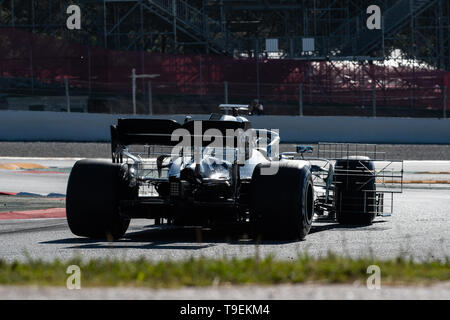 Barcelona, Spanien. Mai, 14., 2019 - Valtteri Bottas fahren die (77) MERCEDES AMG PETRONAS-F1-Teams auf der Strecke in F1 Test am Circuit de Catalunya. Stockfoto