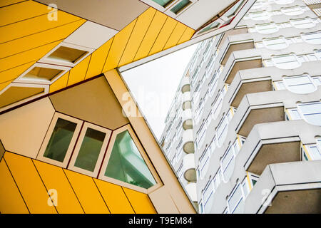 Cube Häuser Rotterdam - Architekten Piet Blom - moderne Architektur - abstrakte Fotografie-abstrakten Foto - Niederländische Tourismus Schweiz Tourismus Stockfoto