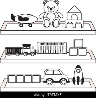 Kinder Spielzeug design Stock Vektor