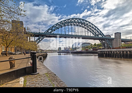 Die Tyne Bridge in Newcastle Upon Tyne, Grossbritannien Stockfoto