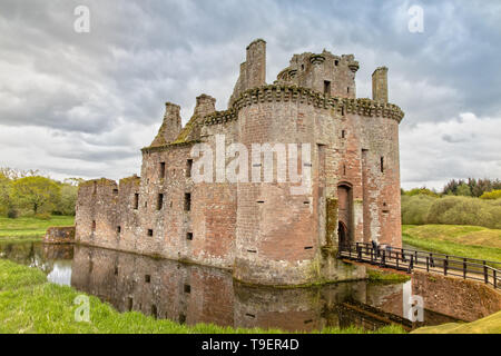 Caerlaverock Castle in Dumfries und Galloway Rat in Schottland Stockfoto