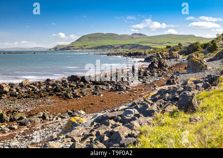 Küste von Scotlands Ostküste in Dumfries und Galloway Rat Bereich Stockfoto