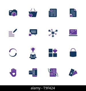Stil und sauber Icons Pack für Webdesign oder mobile Design. Stock Vektor