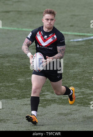 Trailfinders Sportplatz, London, UK. 18 Mai, 2019. Betfred Super League Rugby, London Broncos gegen Wakefield Trinity; Morgan Smith von London Broncos Credit: Aktion plus Sport/Alamy leben Nachrichten Stockfoto