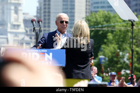 Philadelphia, PA, USA. 18 Mai, 2019. : Joe Biden hält erste Kundgebung an der Wiege der amerikanischen Demokratie, Philadelphia, Pa 18, 2019 Credit:: Star Shooter / Medien Punch/Alamy leben Nachrichten Stockfoto