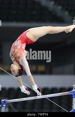Musashino Wald Sport Center, Tokyo, Japan. 18 Mai, 2019. Marin So, 18. Mai 2019 - Turnen: Die 58 NHK-Cup Frauen Einzel-Mehrkampf Stufenbarren an der Musashino Wald Sport Center, Tokyo, Japan. Credit: YUTAKA/LBA SPORT/Alamy leben Nachrichten Stockfoto