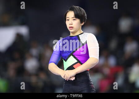 Musashino Wald Sport Plaza, Tokio, Japan. 18 Mai, 2019. Mai Murakami, 18. Mai 2019 - Turnen: Die 58 NHK-Cup Frauen Einzel-mehrkampf an der Musashino Wald Sport Plaza, Tokio, Japan. Credit: Naoki Nishimura/LBA SPORT/Alamy leben Nachrichten Stockfoto