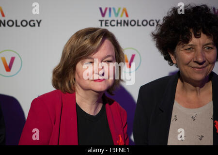 Nathalie Loisseau Kandidat für die Europawahl, die in der Show Viva Technologie in Paris. Stockfoto