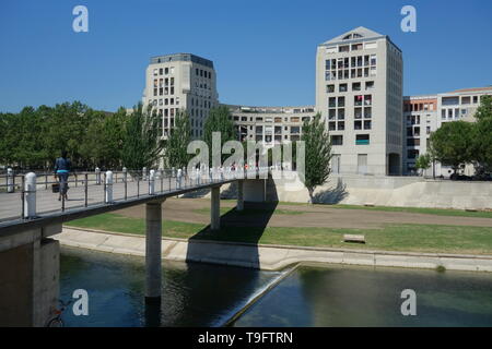 Antigone ist ein Stadtteil von Montpellier, entworfen vom katalanischen Architekten Ricardo Bofill 1978-1983 unter der Leitung von Bürgermeister von M Stockfoto