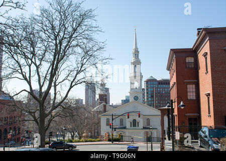 Die ersten Baptist-Kirche in Amerika ist der First Baptist Church von Providence, Rhode Island Stockfoto