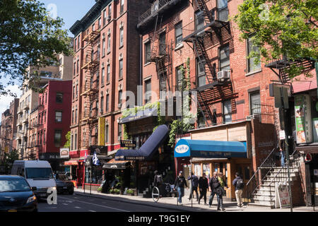 Bleecker Street, Greenwich Village, New York Stockfoto