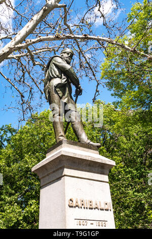 Giuseppe Garibaldi Statue, Washington Square Park in Greenwich Village, New York Stockfoto