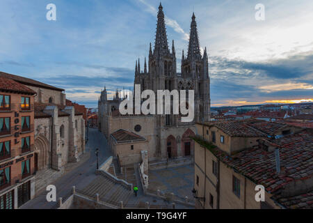 Im Inneren der berühmten Kathedrale von Burgos, Castilla y Leon, Spanien Stockfoto