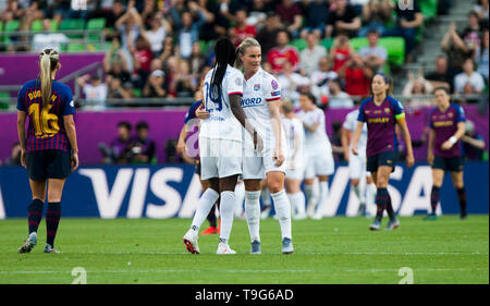 18. Mai 2019, Groupama Arena, Budapest, Ungarn; UEFA Champions League der Frauen, Lyon vs Barcelona; Stockfoto