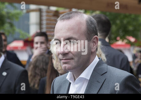 Manfred Weber besuchte, Zagreb, Kroatien. Stockfoto