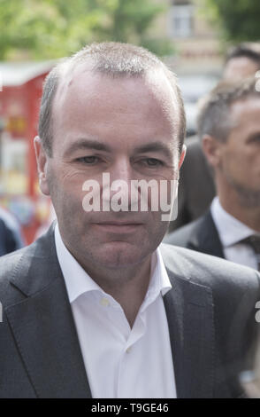 Manfred Weber besuchte, Zagreb, Kroatien. Stockfoto