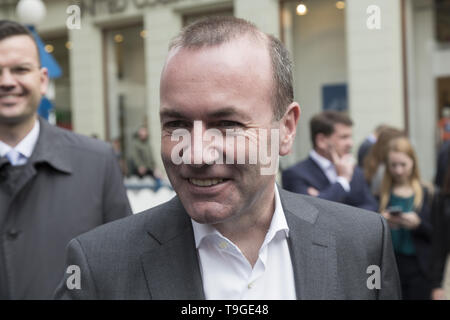 Manfred Weber besuchte, Zagreb, Kroatien. Stockfoto