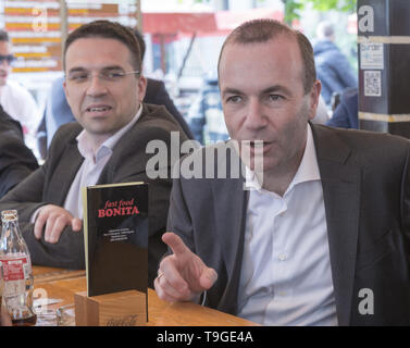 Manfred Weber besuchte, Zagreb, Kroatien. Stockfoto