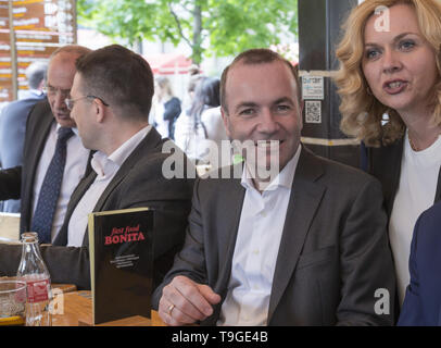 Manfred Weber besuchte, Zagreb, Kroatien. Stockfoto