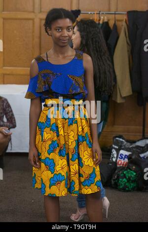 Backstage Leicester Fashion Week 2018 Stockfoto