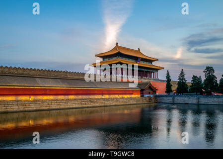Göttliche könnte Tor der Verbotene Stadt, Beijing Stockfoto