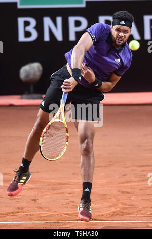 Jo-Wilfred Tsonga von Frankreich in Aktion während der Match gegen Fabio Fognini von Italien. Roma 13-05-2018 Foro Italico Internazionali BNL D'Italia Es Stockfoto