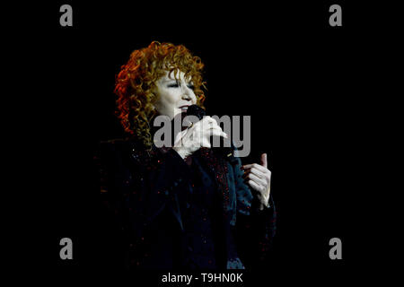 Padua, Italien. 18 Mai, 2019. Fiorella Mannoia führt live für Ihr 'Personale Tour" am Gran Teatro Geox. Credit: Mariano Montella/Pacific Press/Alamy leben Nachrichten Stockfoto