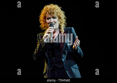 Padua, Italien. 18 Mai, 2019. Fiorella Mannoia führt live für Ihr 'Personale Tour" am Gran Teatro Geox. Credit: Mariano Montella/Pacific Press/Alamy leben Nachrichten Stockfoto