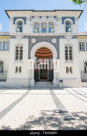 Faro, Portugal, 25. Juli 2018: Die Bank von Portugal, Faro, Algarve, Portugal Stockfoto